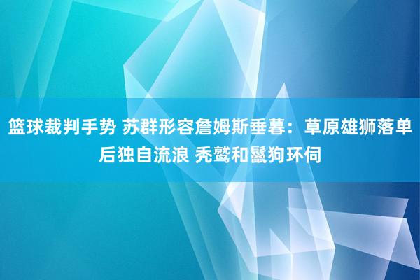 篮球裁判手势 苏群形容詹姆斯垂暮：草原雄狮落单后独自流浪 秃鹫和鬣狗环伺